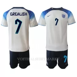 Engeland Jack Grealish 7 Tenue Kind Thuis WK 2022 Engeland Jack Grealish 7 Tenue Kind Thuis WK 2022