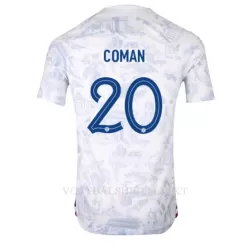 Frankrijk Kingsley Coman 20 Shirt Heren Uit WK 2022 Frankrijk Kingsley Coman 20 Shirt Heren Uit WK 2022