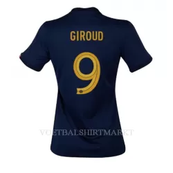 Frankrijk Olivier Giroud 9 Shirt Dames Thuis WK 2022 Frankrijk Olivier Giroud 9 Shirt Dames Thuis WK 2022