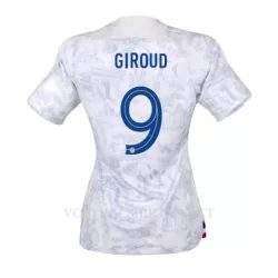 Frankrijk Olivier Giroud 9 Shirt Dames Uit WK 2022 Frankrijk Olivier Giroud 9 Shirt Dames Uit WK 2022