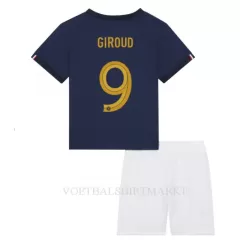 Frankrijk Olivier Giroud 9 Tenue Kind Thuis WK 2022 Frankrijk Olivier Giroud 9 Tenue Kind Thuis WK 2022