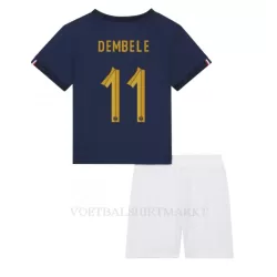 Frankrijk Ousmane Dembele 11 Tenue Kind Thuis WK 2022 Frankrijk Ousmane Dembele 11 Tenue Kind Thuis WK 2022