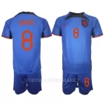 Nederland Cody Gakpo 8 Tenue Kind Uit WK 2022
