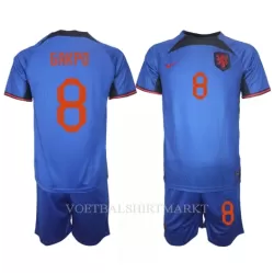 Nederland Cody Gakpo 8 Tenue Kind Uit WK 2022