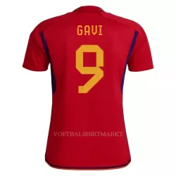 Spanje GAVI 9 Shirt Dames Thuis WK 2022 Spanje GAVI 9 Shirt Dames Thuis WK 2022