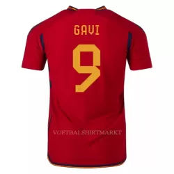 Spanje GAVI 9 Shirt Heren Thuis WK 2022 Spanje GAVI 9 Shirt Heren Thuis WK 2022