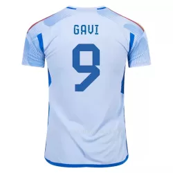 Spanje GAVI 9 Shirt Heren Uit WK 2022 Spanje GAVI 9 Shirt Heren Uit WK 2022