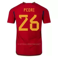 Spanje PEDRI 26 Shirt Heren Thuis WK 2022 Spanje PEDRI 26 Shirt Heren Thuis WK 2022