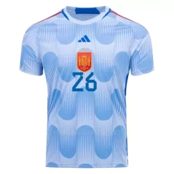 Spanje PEDRI 26 Shirt Heren Uit WK 2022