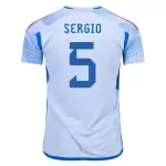 Spanje SERGIO 5 Shirt Heren Uit WK 2022