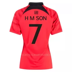 Zuid-Korea H M SON 7 Shirt Dames Thuis WK 2022 Zuid-Korea H M SON 7 Shirt Dames Thuis WK 2022