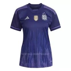 Argentinië 3 Star Shirt Dames Uit WK 2022 Argentinië 3 Star Shirt Dames Uit WK 2022