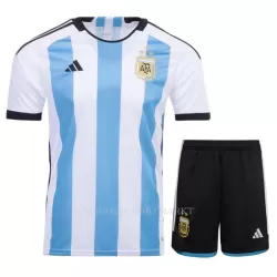 Argentinië 3 Star Tenue Kind Thuis WK 2022 Argentinië 3 Star Tenue Kind Thuis WK 2022