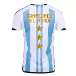 Champions Argentinië 3 Star Shirt Heren Thuis WK 2022