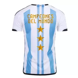 Champions Argentinië 3 Star Shirt Heren Thuis WK 2022 Champions Argentinië 3 Star Shirt Heren Thuis WK 2022