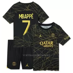 Paris Saint-Germain Mbappé 7 Tenue Kind Vierde 2022-23 Paris Saint-Germain Mbappé 7 Tenue Kind Vierde 2022-23