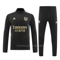Arsenal Trainingssweaterset 2022-23 Kwartrits Zwarte Arsenal Trainingssweaterset 2022-23 Kwartrits Zwarte