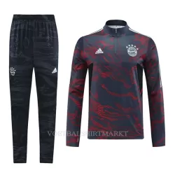 Bayern München Trainingssweaterset 2022-23 Kwartrits Grijze Bayern München Trainingssweaterset 2022-23 Kwartrits Grijze