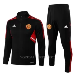 Manchester United Trainings Sweatshirt Pak 2022-23 Zwart-Rode Manchester United Trainings Sweatshirt Pak 2022-23 Zwart-Rode