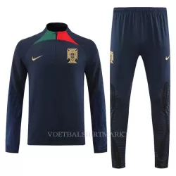 Portugal Trainingssweaterset 2022 Kwartrits Zwarte Portugal Trainingssweaterset 2022 Kwartrits Zwarte