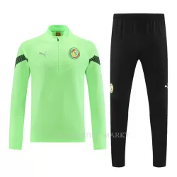 Senegal Trainingssweaterset 2022-23 Kwartrits Groene Senegal Trainingssweaterset 2022-23 Kwartrits Groene