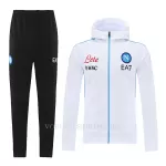 SSC Napoli Trainingsjacks met Capuchon 2022-23 Witte