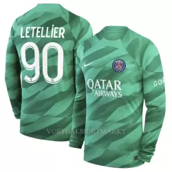 Paris Saint-Germain Letellier 90 Keeper Shirt Heren Thuis 2023/24 Lange Mouw Paris Saint-Germain Letellier 90 Keeper Shirt Heren Thuis 2023/24 Lange Mouw