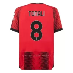 AC Milan Tonali 8 Shirt Heren Thuis 2023/24 AC Milan Tonali 8 Shirt Heren Thuis 2023/24