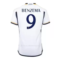Real Madrid Benzema 9 Shirt Heren Thuis 2023/24 Real Madrid Benzema 9 Shirt Heren Thuis 2023/24