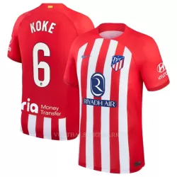 Atlético Madrid Koke 6 Shirt Heren Thuis 2023/24 Atlético Madrid Koke 6 Shirt Heren Thuis 2023/24
