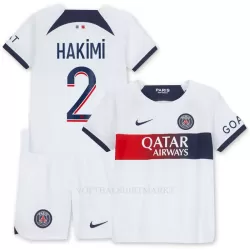 Paris Saint-Germain Hakimi 2 Tenue Kind Uit 2023/24 Paris Saint-Germain Hakimi 2 Tenue Kind Uit 2023/24
