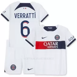 Paris Saint-Germain Verratti 6 Tenue Kind Uit 2023/24 Paris Saint-Germain Verratti 6 Tenue Kind Uit 2023/24