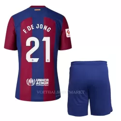 FC Barcelona Frenkie de Jong 21 Tenue Kind Thuis 2023/24 FC Barcelona Frenkie de Jong 21 Tenue Kind Thuis 2023/24