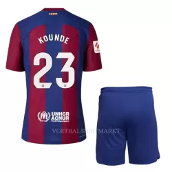 FC Barcelona Kounde 23 Tenue Kind Thuis 2023/24 FC Barcelona Kounde 23 Tenue Kind Thuis 2023/24