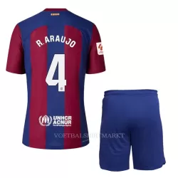 FC Barcelona R. Araujo 4 Tenue Kind Thuis 2023/24 FC Barcelona R. Araujo 4 Tenue Kind Thuis 2023/24