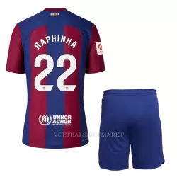 FC Barcelona Raphinha 22 Tenue Kind Thuis 2023/24 FC Barcelona Raphinha 22 Tenue Kind Thuis 2023/24