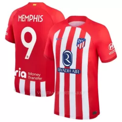 Atlético Madrid Memphis 9 Shirt Heren Thuis 2023/24 Atlético Madrid Memphis 9 Shirt Heren Thuis 2023/24