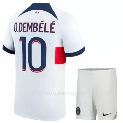 Paris Saint-Germain Dembele 10 Tenue Kind Uit 2023/24 Paris Saint-Germain Dembele 10 Tenue Kind Uit 2023/24