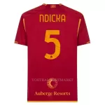 AS Roma Ndicka 5 Shirt Heren Thuis 2023/24