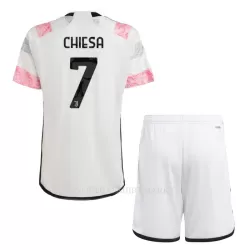 Juventus Chiesa 7 Tenue Kind Uit 2023/24 Juventus Chiesa 7 Tenue Kind Uit 2023/24