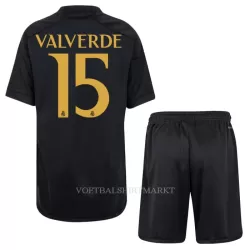 Real Madrid Valverde 15 Tenue Kind Derde 2023/24 Real Madrid Valverde 15 Tenue Kind Derde 2023/24