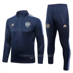 Arsenal Trainings Sweatshirt Pak 2023/24 Kwartrits Blauwe Arsenal Trainings Sweatshirt Pak 2023/24 Kwartrits Blauwe