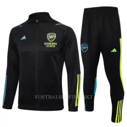 Arsenal Trainingsjack Pak 2023/24 Zwarte Arsenal Trainingsjack Pak 2023/24 Zwarte