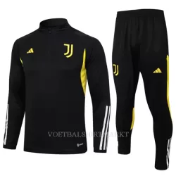 Juventus Trainings Sweatshirt Pak 2023/24 Kwartrits Zwarte Juventus Trainings Sweatshirt Pak 2023/24 Kwartrits Zwarte