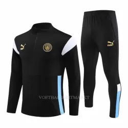 Manchester City Trainings Sweatshirt Pak 2023/24 Kwartrits Zwarte Manchester City Trainings Sweatshirt Pak 2023/24 Kwartrits Zwarte