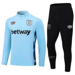 West Ham United Trainings Sweatshirt Pak 2023/24 Kwartrits Blauwe West Ham United Trainings Sweatshirt Pak 2023/24 Kwartrits Blauwe