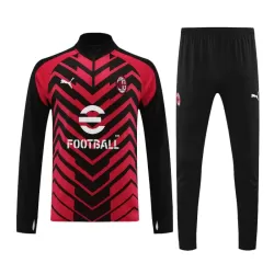 AC Milan Trainingssweaterset Heren 2023/24 Kwartrits Rood-Zwart AC Milan Trainingssweaterset Heren 2023/24 Kwartrits Rood-Zwart