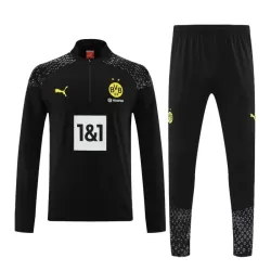 Borussia Dortmund Trainingssweaterset Heren 2023/24 Kwartrits Zwarte Borussia Dortmund Trainingssweaterset Heren 2023/24 Kwartrits Zwarte