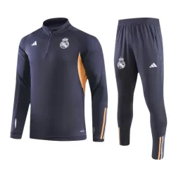 Real Madrid Trainingssweaterset Heren 2023/24 Kwartrits Grijze Real Madrid Trainingssweaterset Heren 2023/24 Kwartrits Grijze