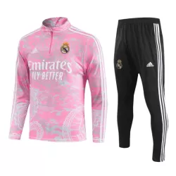 Real Madrid Trainingssweaterset Heren 2023/24 Kwartrits Roze Real Madrid Trainingssweaterset Heren 2023/24 Kwartrits Roze